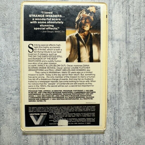 Horror VHS Movie Rental Box Flip Cards (RARE) - Picture 4 of 16